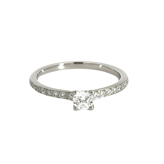 Platinum Solitaire Diamond Ring Aces Jewellers
