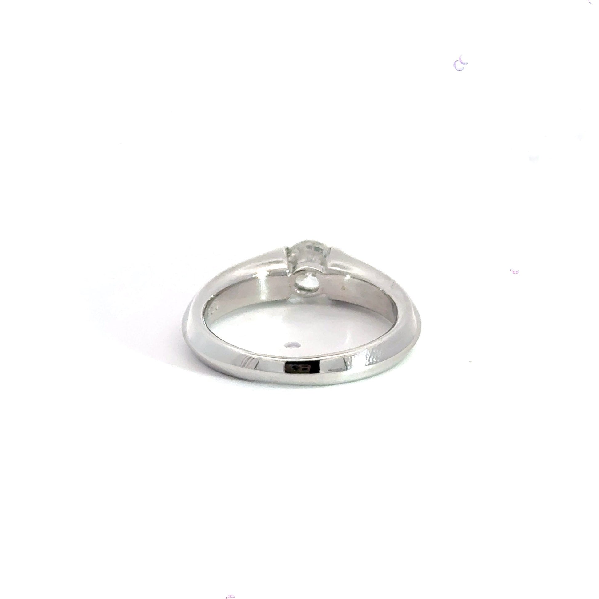 18CT White Gold Diamond Solitaire Ring Aces Jewellers