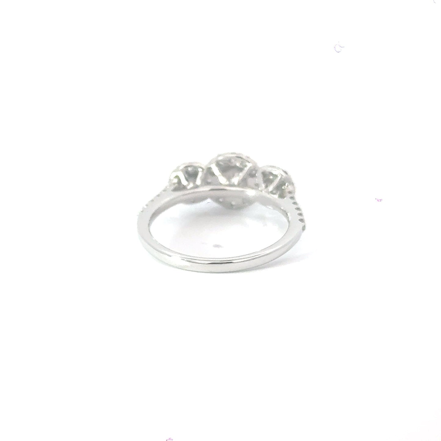 18ct White Gold Trilogy Diamond Ring Aces Jewellers