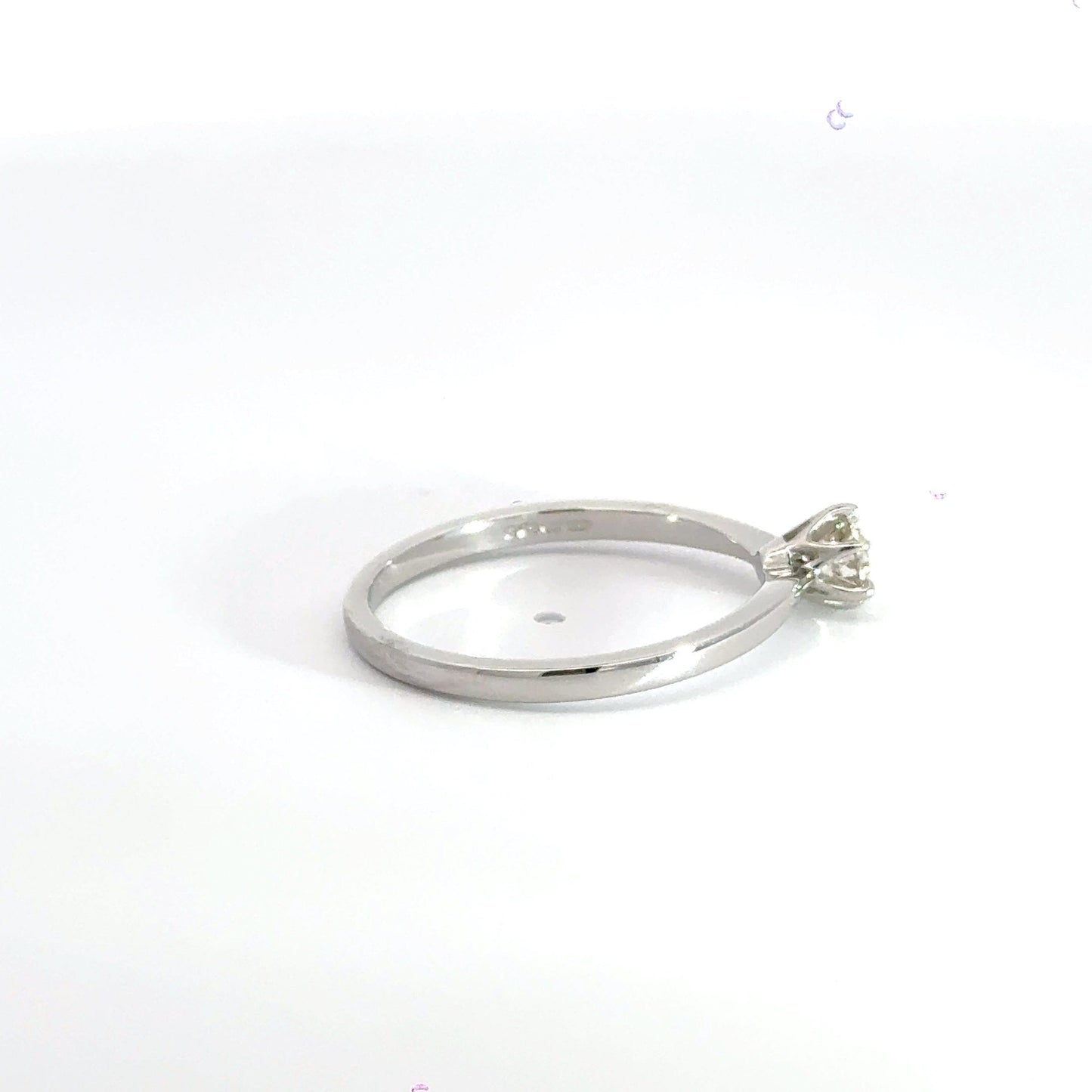 18CT White Gold Solitaire Diamond Ring Aces Jewellers