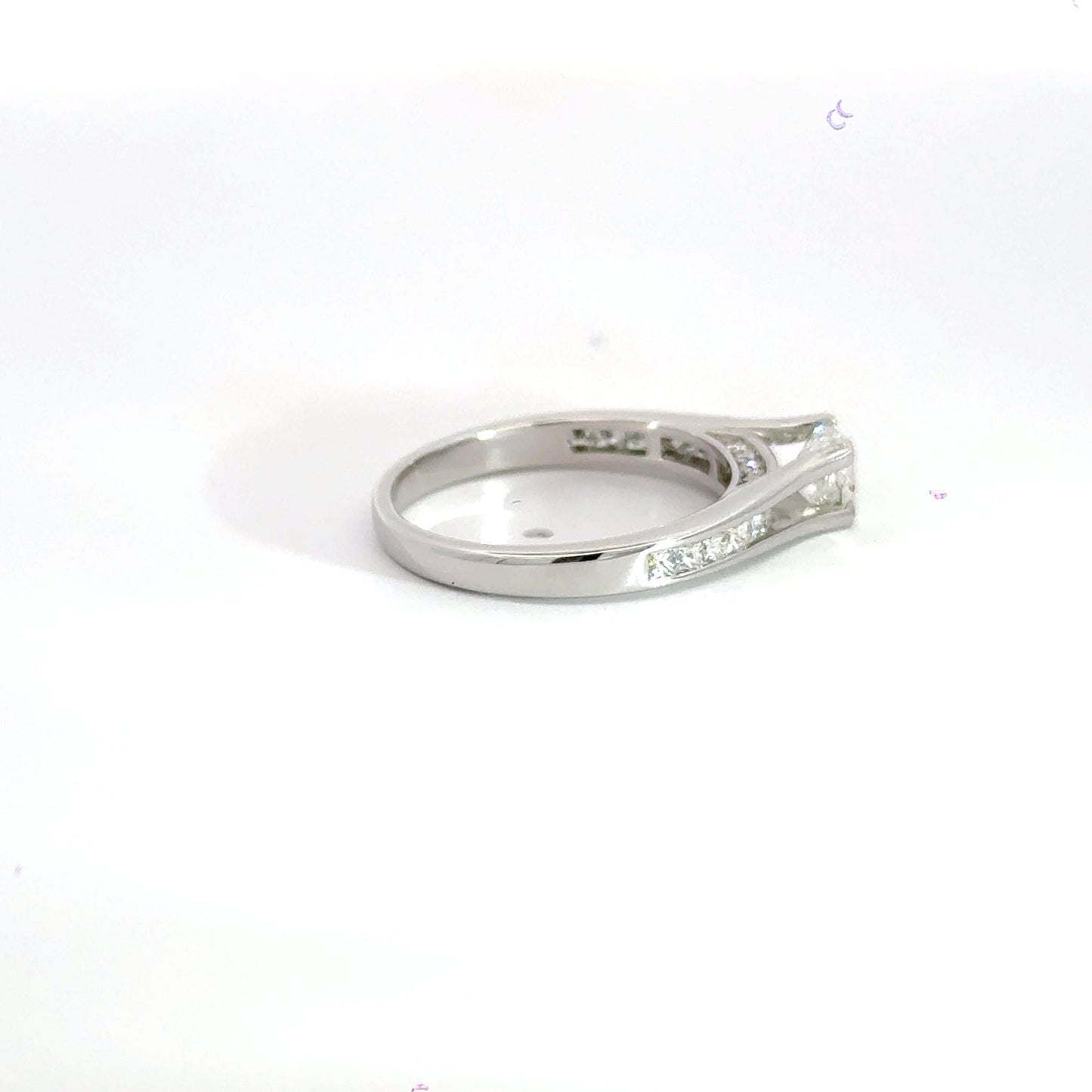 18CT White Gold Princess Cut Diamond Ring Aces Jewellers