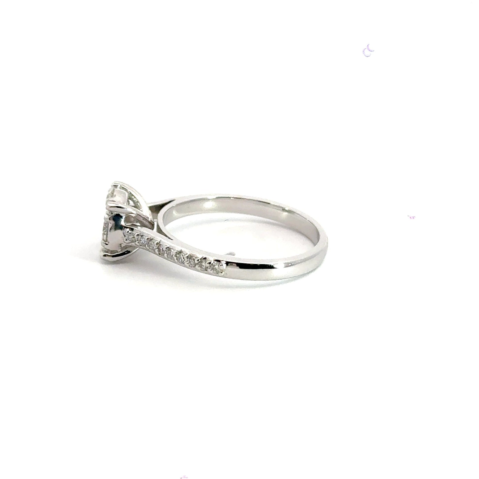 18CT White Gold Cluster Ring Aces Jewellers