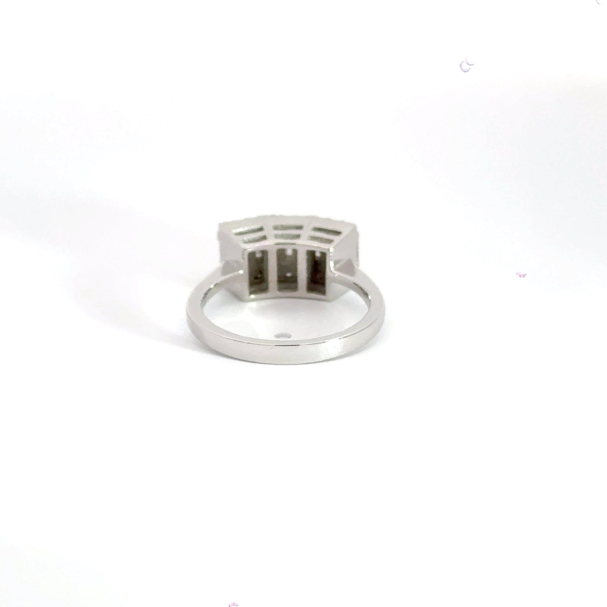 18CT White Gold Trilogy Diamond Ring Aces Jewellers