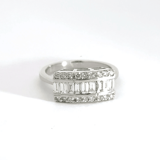 18CT White Gold Trilogy Diamond Ring Aces Jewellers