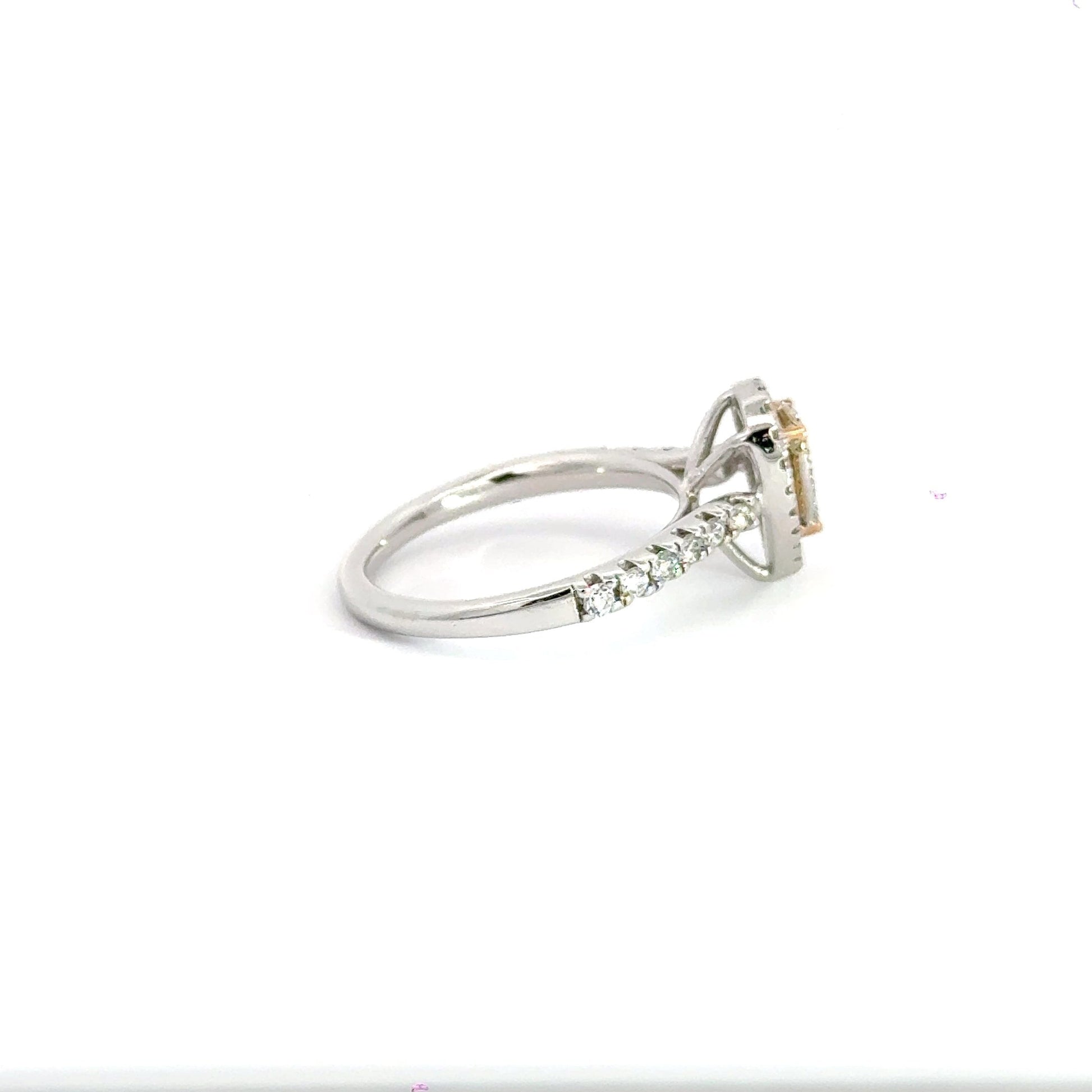 18CT White Gold Teardrop Diamond Ring Aces Jewellers