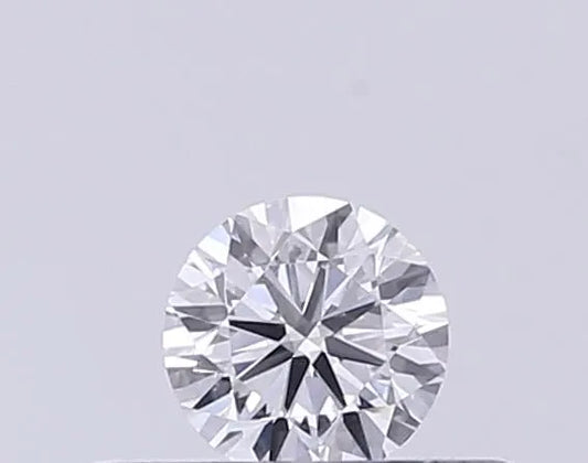 0.19ct Round Lab Grown Diamond (Colour D, Clarity VS2, Cut EX, IGI Certified)