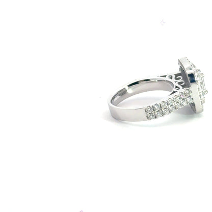 Platinum Halo Diamond Ring Aces Jewellers 