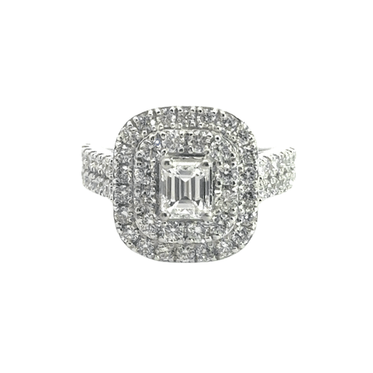 Platinum Halo Diamond Ring Aces Jewellers 