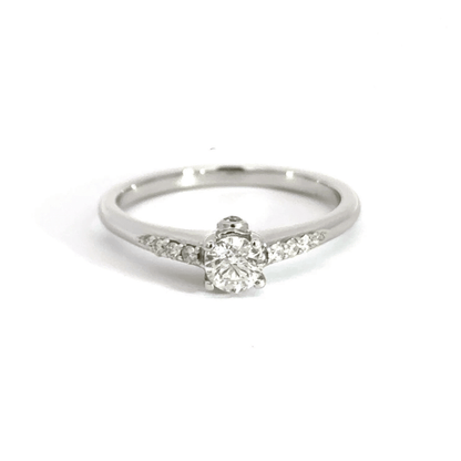 18CT White Gold Diamond Solitaire Aces Jewellers 