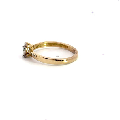 9CT Yellow Gold Diamond Solitaire Ring Aces Jewellers 