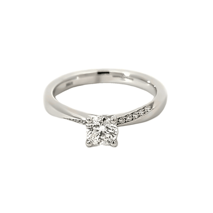 18CT White Gold Diamond Ring Aces Jewellers 