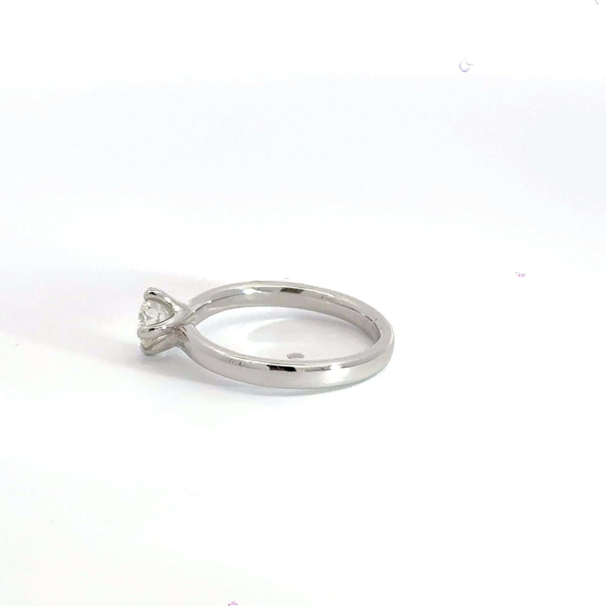 18CT White Gold Diamond Solitaire Ring Aces Jewellers 