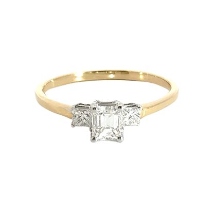 18CT Gold Trilogy Diamond Ring Aces Jewellers 