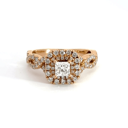 18CT Rose Gold Diamond Ring Aces Jewellers 