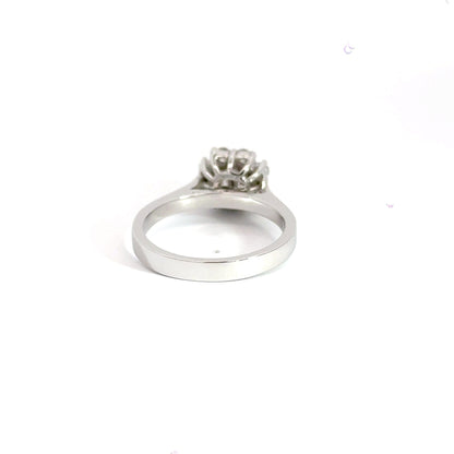 18CT White Gold Baguette Diamond Ring Aces Jewellers 