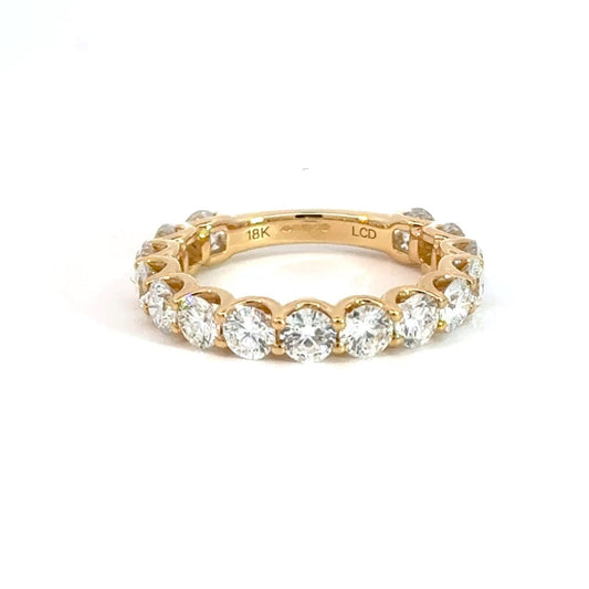 18CT Yellow Gold Eternity Ring 2.40ct Lab Diamond