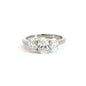 Platinum Oval Trilogy 1.50CT Lab Diamond Ring Aces Jewellers 