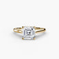 Solitaire ring 1 setting Aces Jewellers 9K Yellow Gold Asscher 