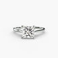 Solitaire ring 1 setting Aces Jewellers 9K White Gold Princess 