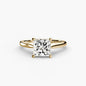Solitaire ring 1 setting Aces Jewellers 9K Yellow Gold Princess 