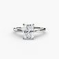 Solitaire ring 1 setting Aces Jewellers 9K White Gold Radiant 