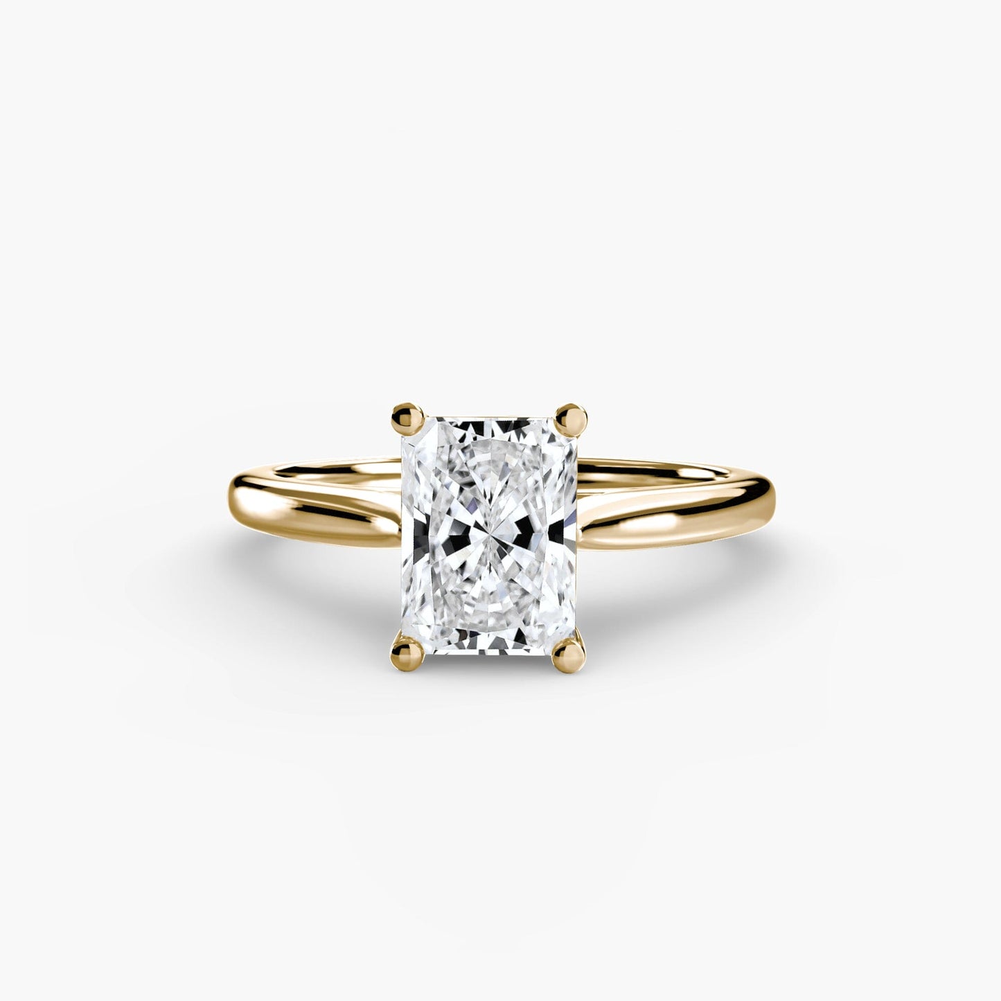 Solitaire ring 1 setting Aces Jewellers 9K Yellow Gold Radiant 