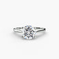 Solitaire ring 1 setting Aces Jewellers 9K White Gold Round 