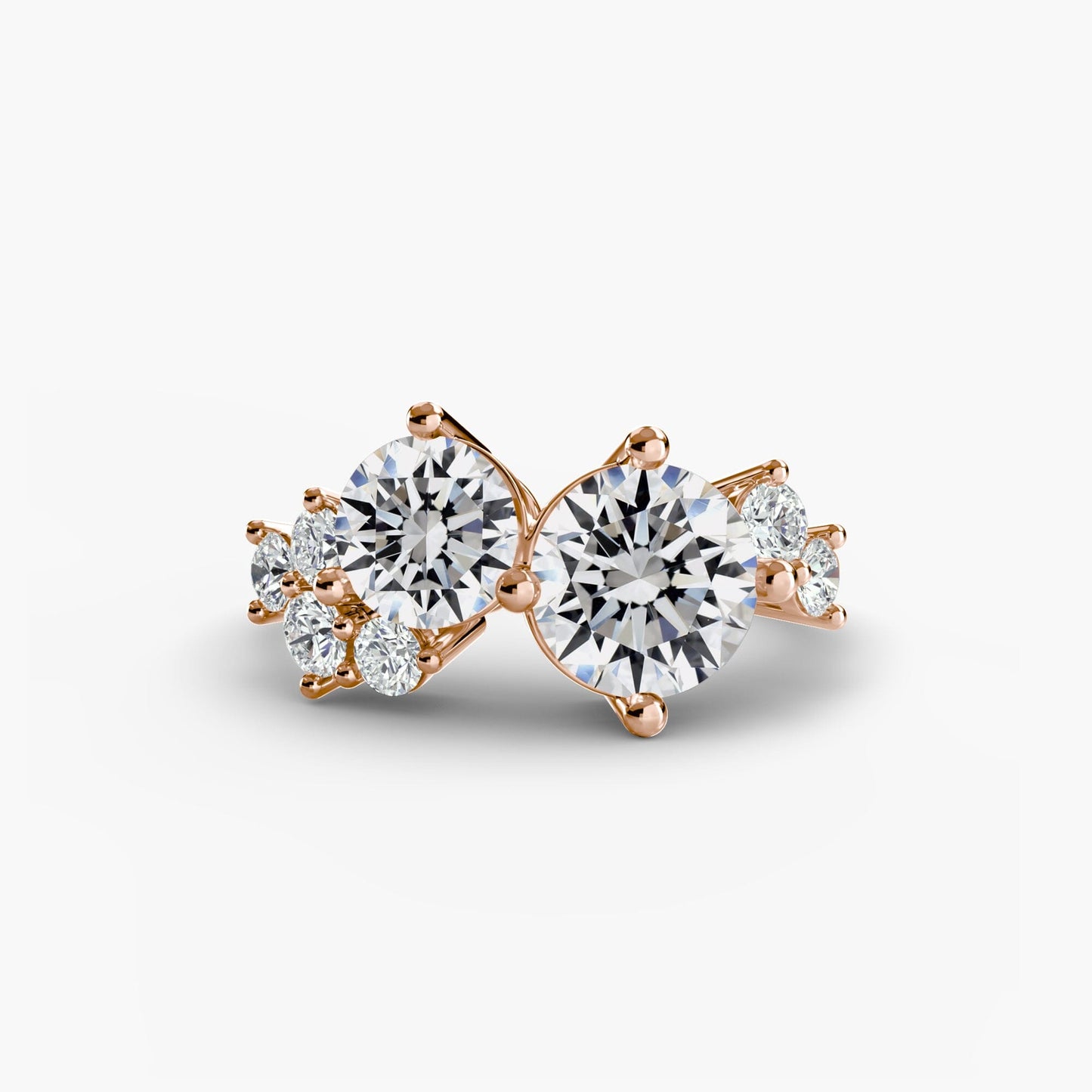 Eternal Embrace Ring setting Aces Jewellers 9K Rose Gold Round 