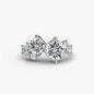 Eternal Embrace Ring setting Aces Jewellers 9K White Gold Round 