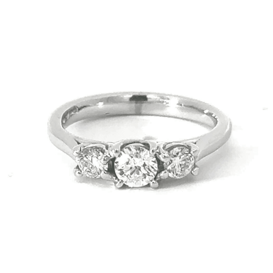 Platinum Trilogy Diamond Ring Aces Jewellers