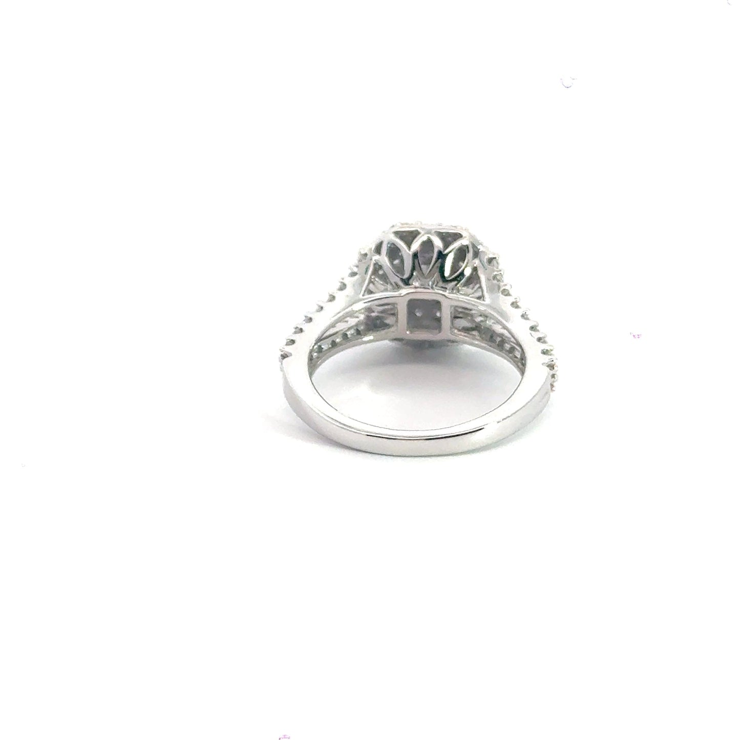 9CT White Gold Diamond Halo Ring Aces Jewellers 