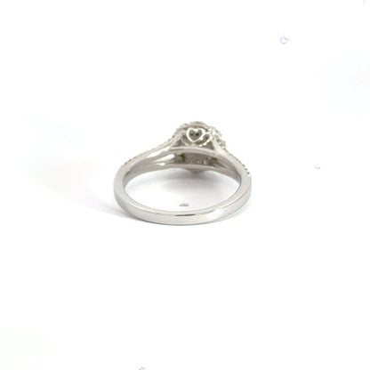 9CT White Gold Halo Diamond Ring Aces Jewellers 