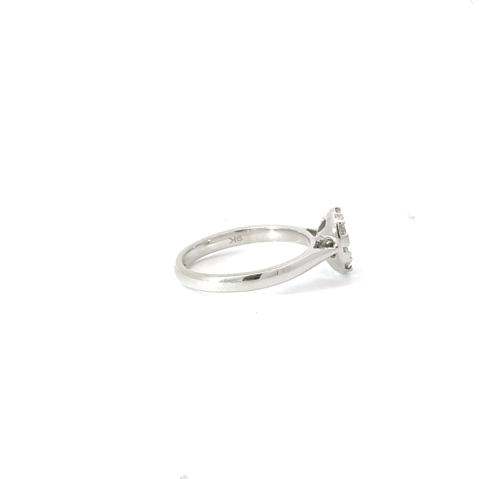 9CT White Gold Diamond Ring Aces Jewellers 