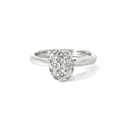 9CT White Gold Diamond Ring Aces Jewellers 