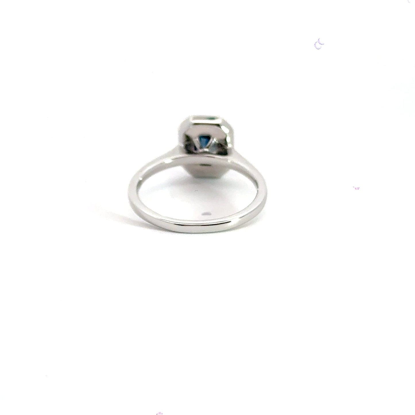 9CT White Gold Sapphire Diamond Ring Aces Jewellers 