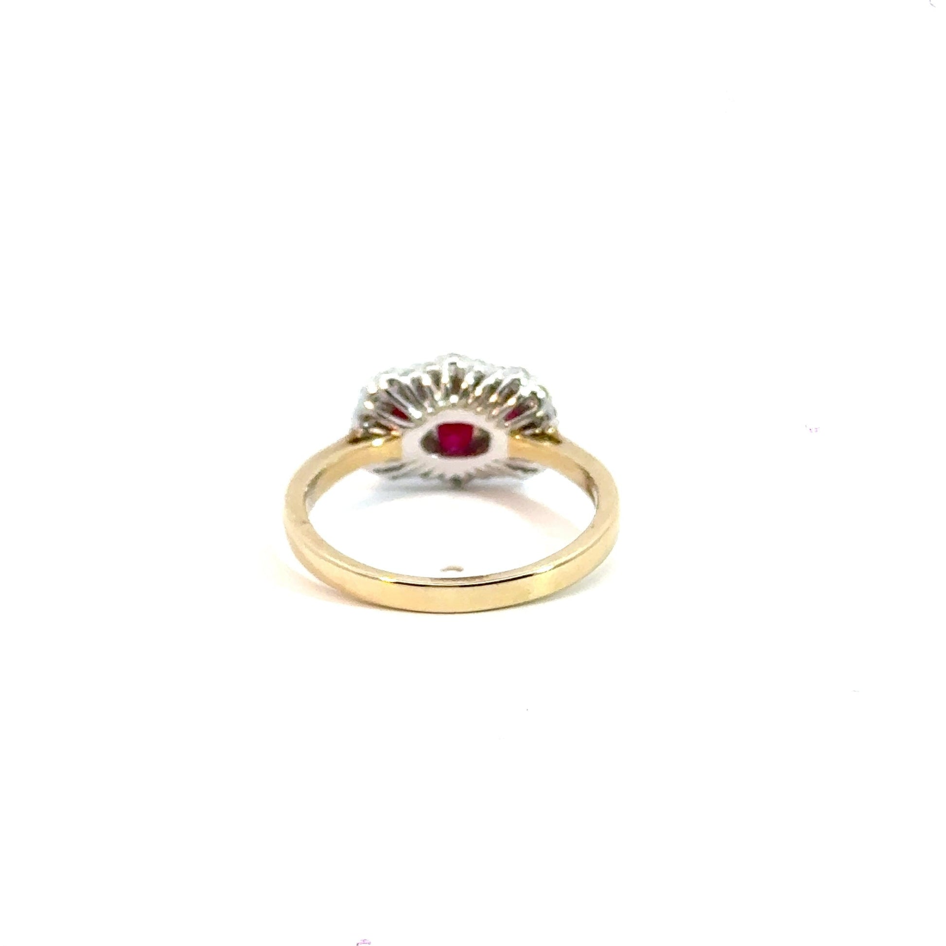 9CT Ruby & Diamond Ring Trilogy Aces Jewellers 