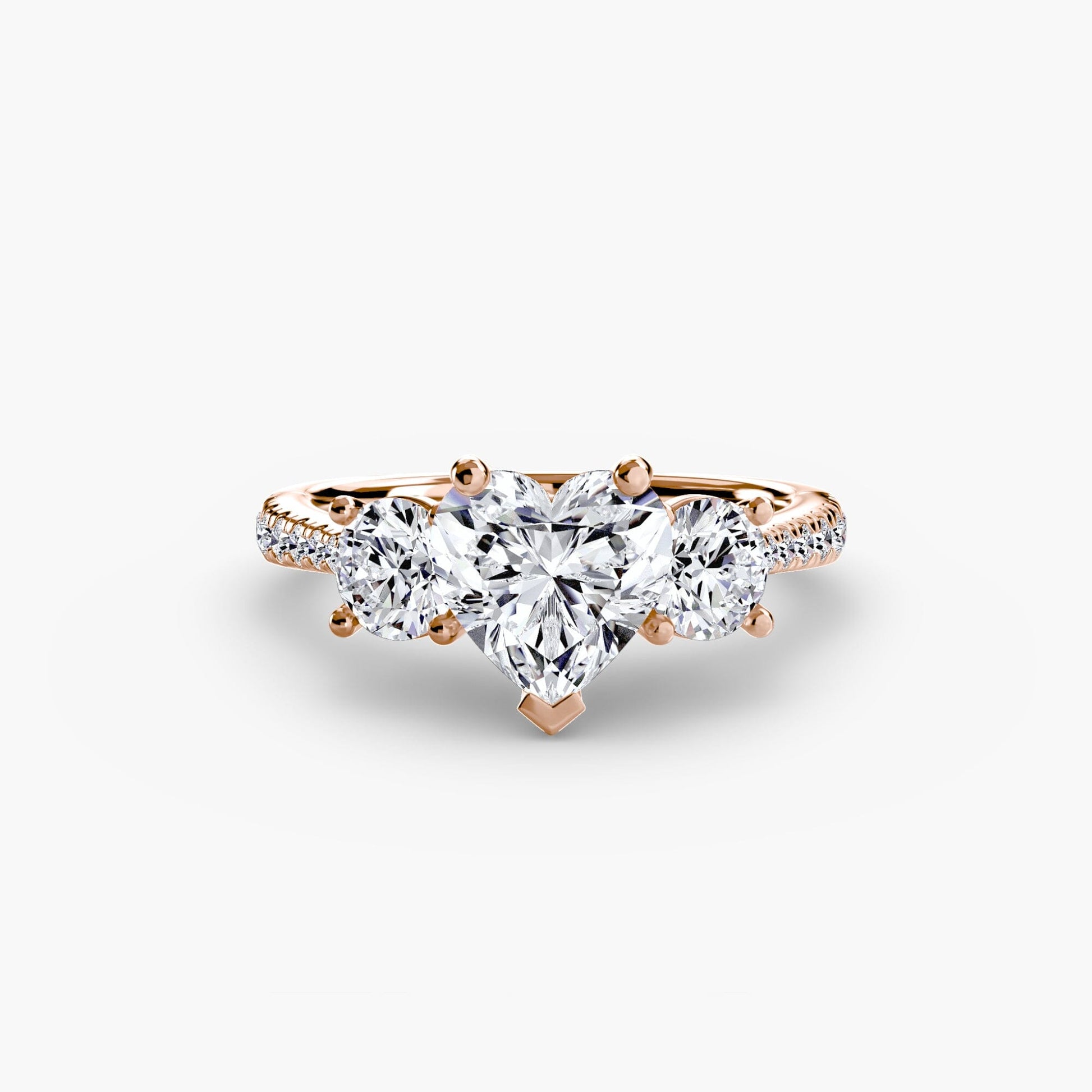 Three-Stone with Pavé Band setting Aces Jewellers 