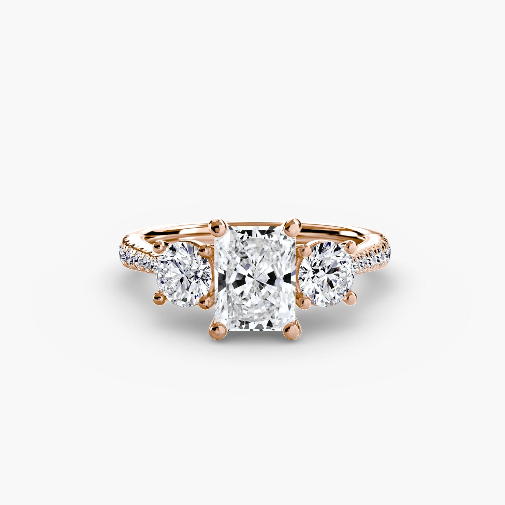 Three-Stone with Pavé Band setting Aces Jewellers 