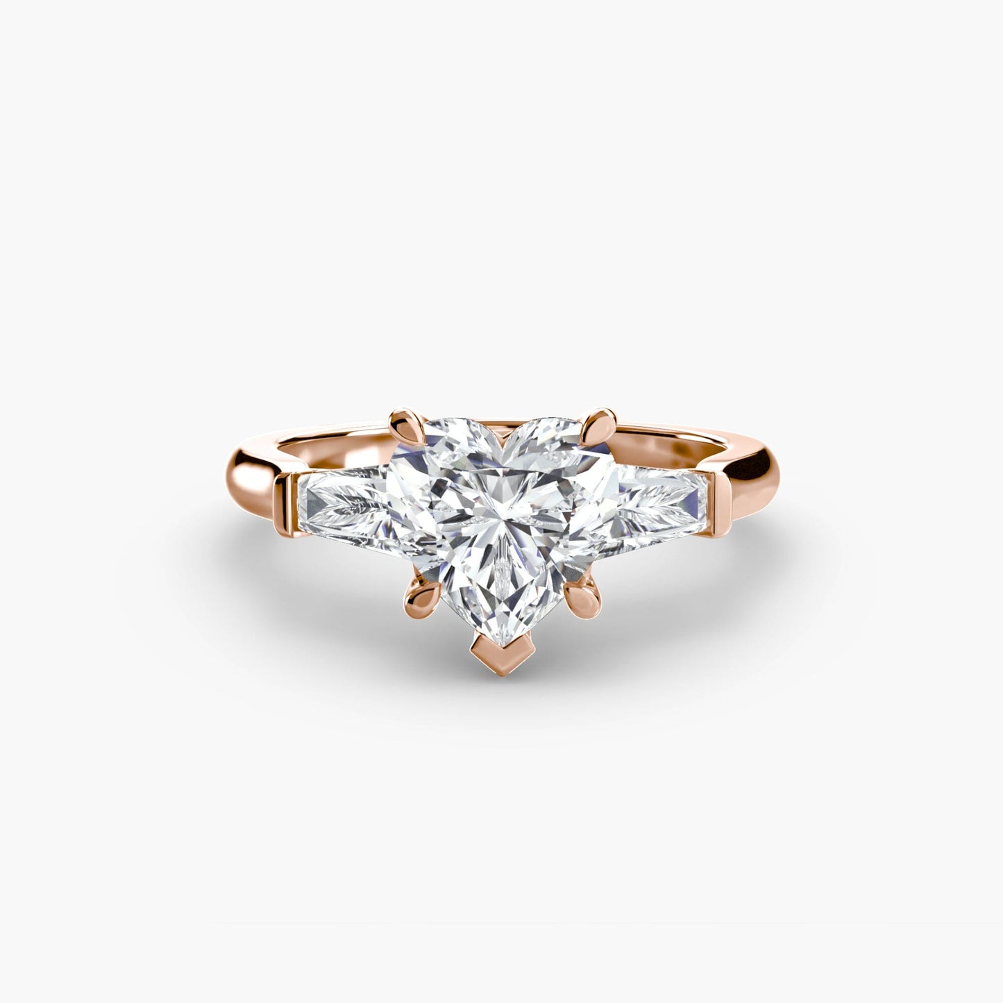 Three-Stone Ring (Baguette Side Stones) setting Aces Jewellers 