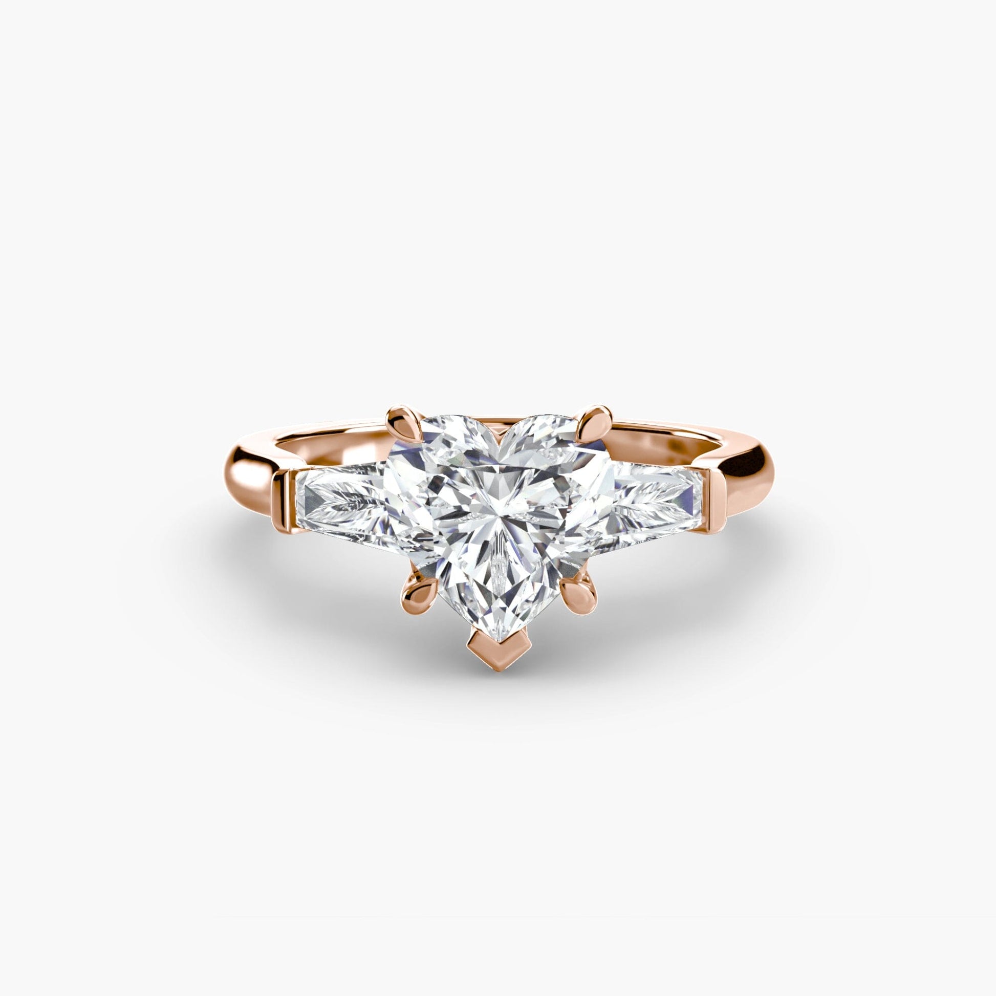 Three-Stone Ring (Baguette Side Stones) setting Aces Jewellers 