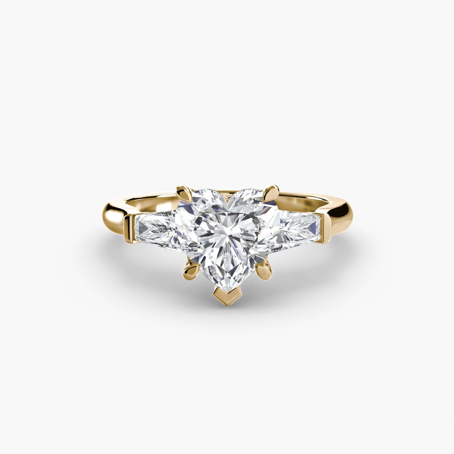 Three-Stone Ring (Baguette Side Stones) setting Aces Jewellers 