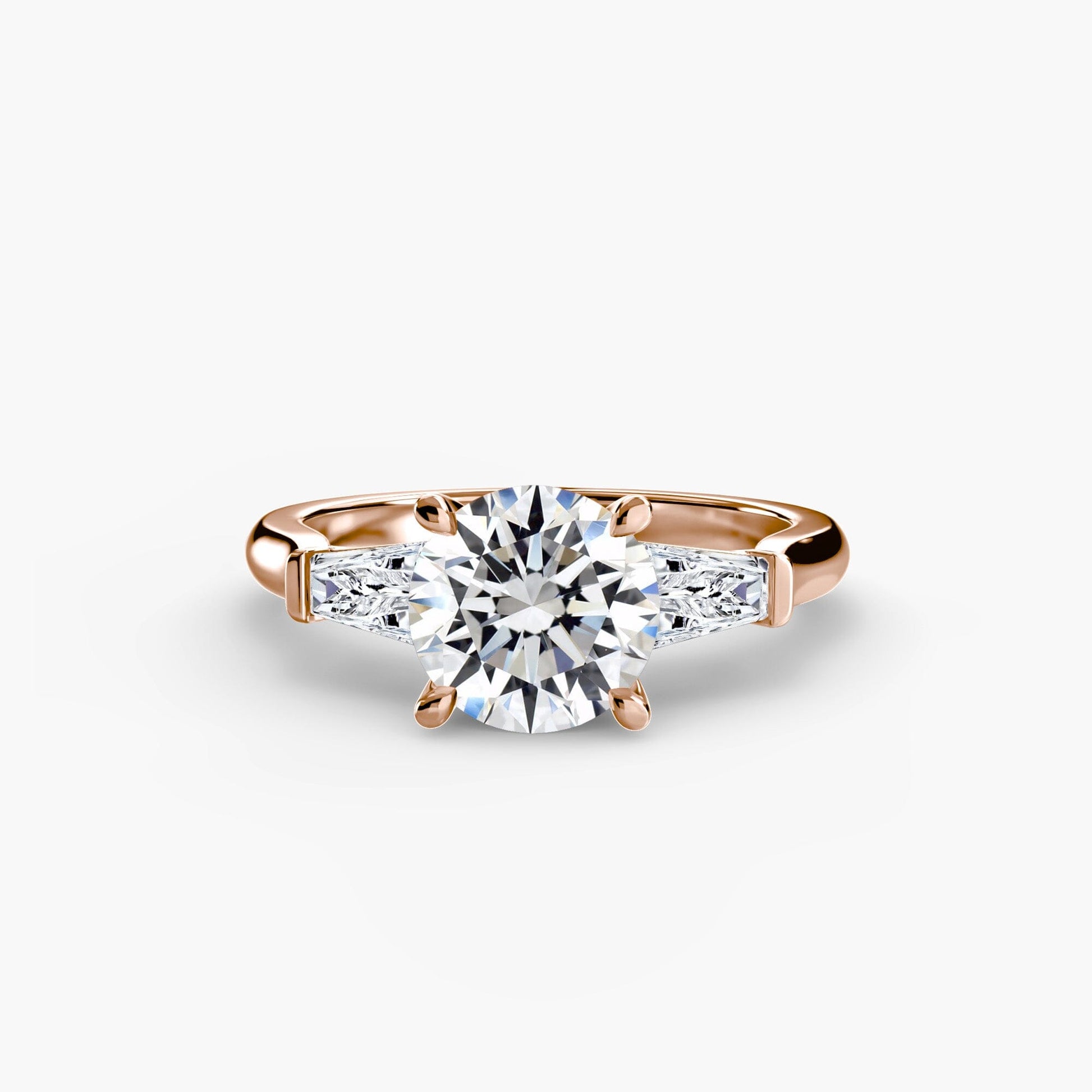 Three-Stone Ring (Baguette Side Stones) setting Aces Jewellers 