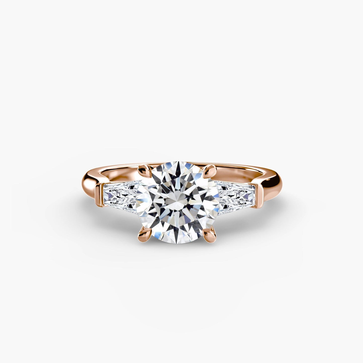Three-Stone Ring (Baguette Side Stones) setting Aces Jewellers 