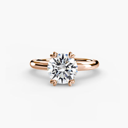 Solitaire ring 2 setting Aces Jewellers 