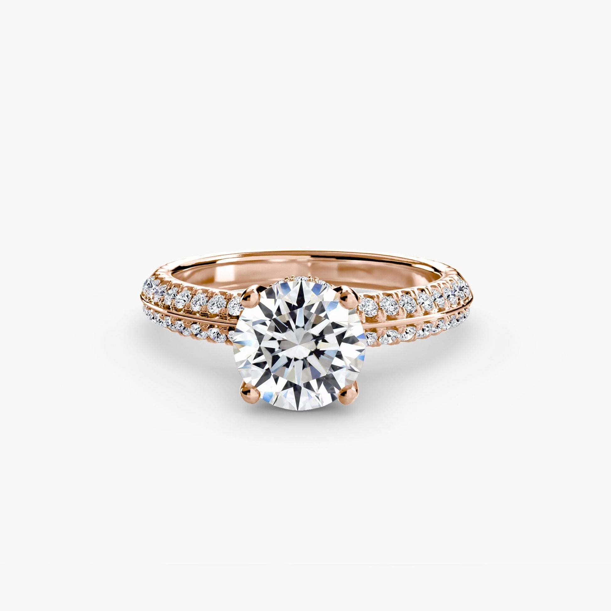 Solitaire with Pavé setting Aces Jewellers 
