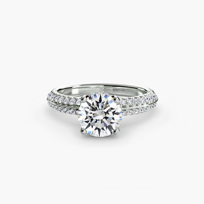 Solitaire with Pavé setting Aces Jewellers 