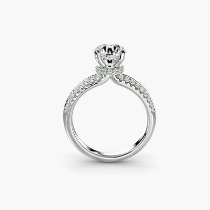Solitaire with Pavé setting Aces Jewellers 