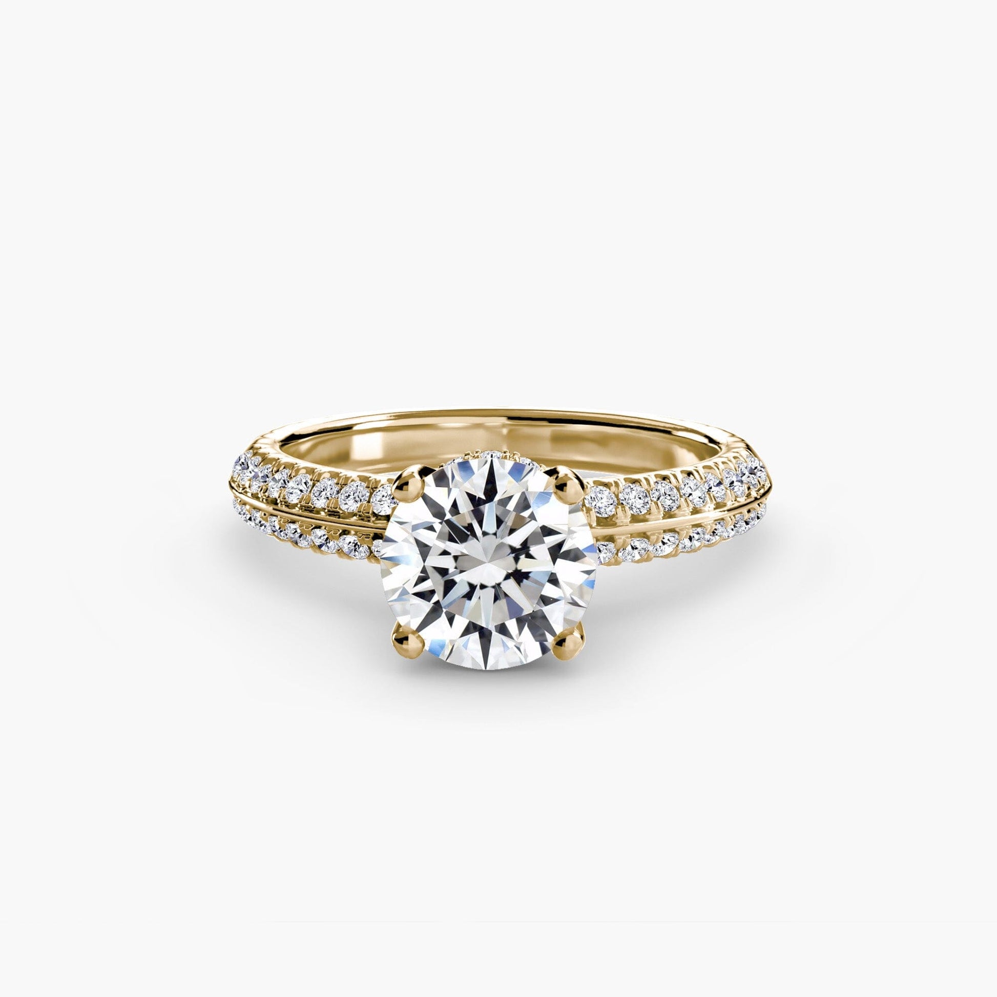 Solitaire with Pavé setting Aces Jewellers 