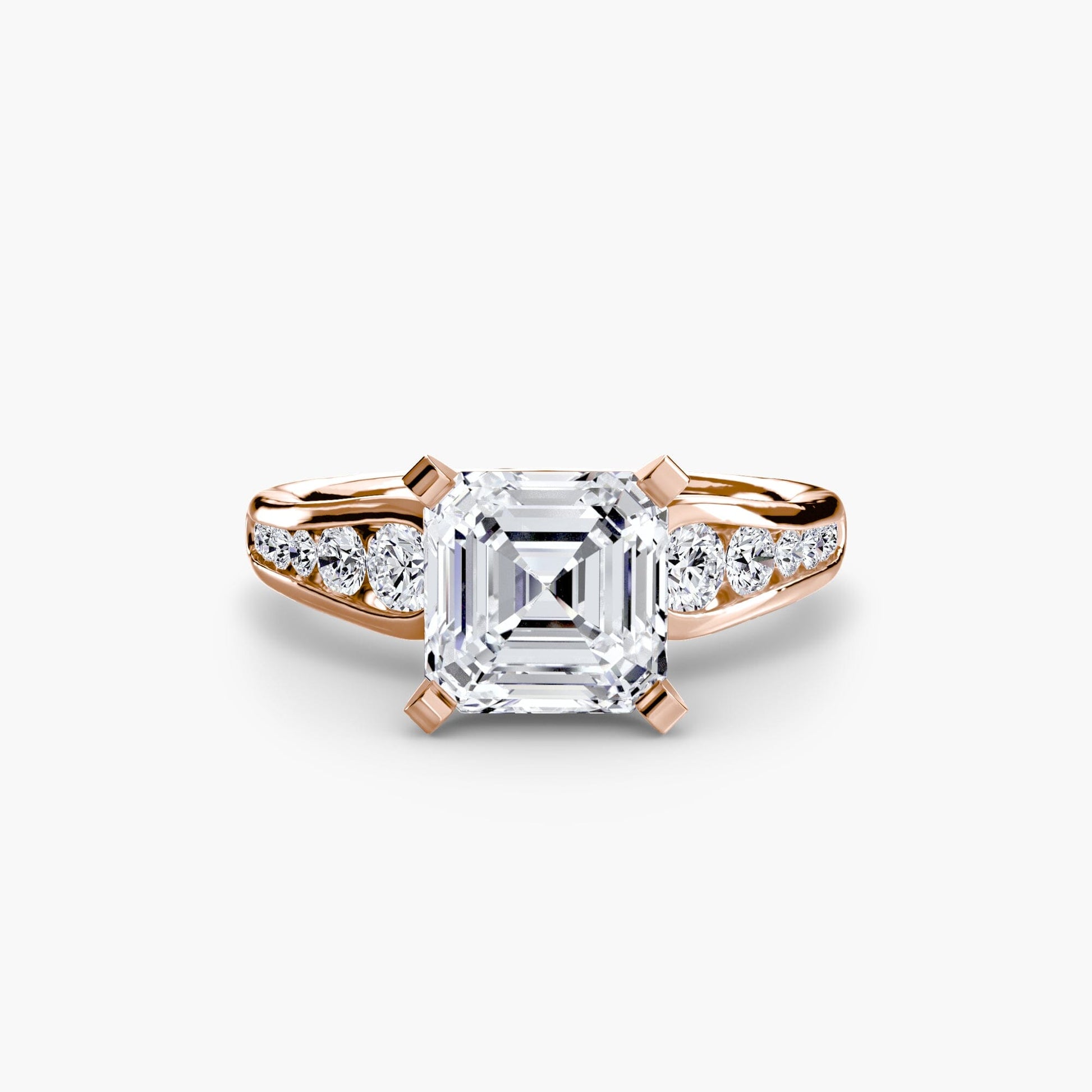 Solitaire with Pavé 2 setting Aces Jewellers 