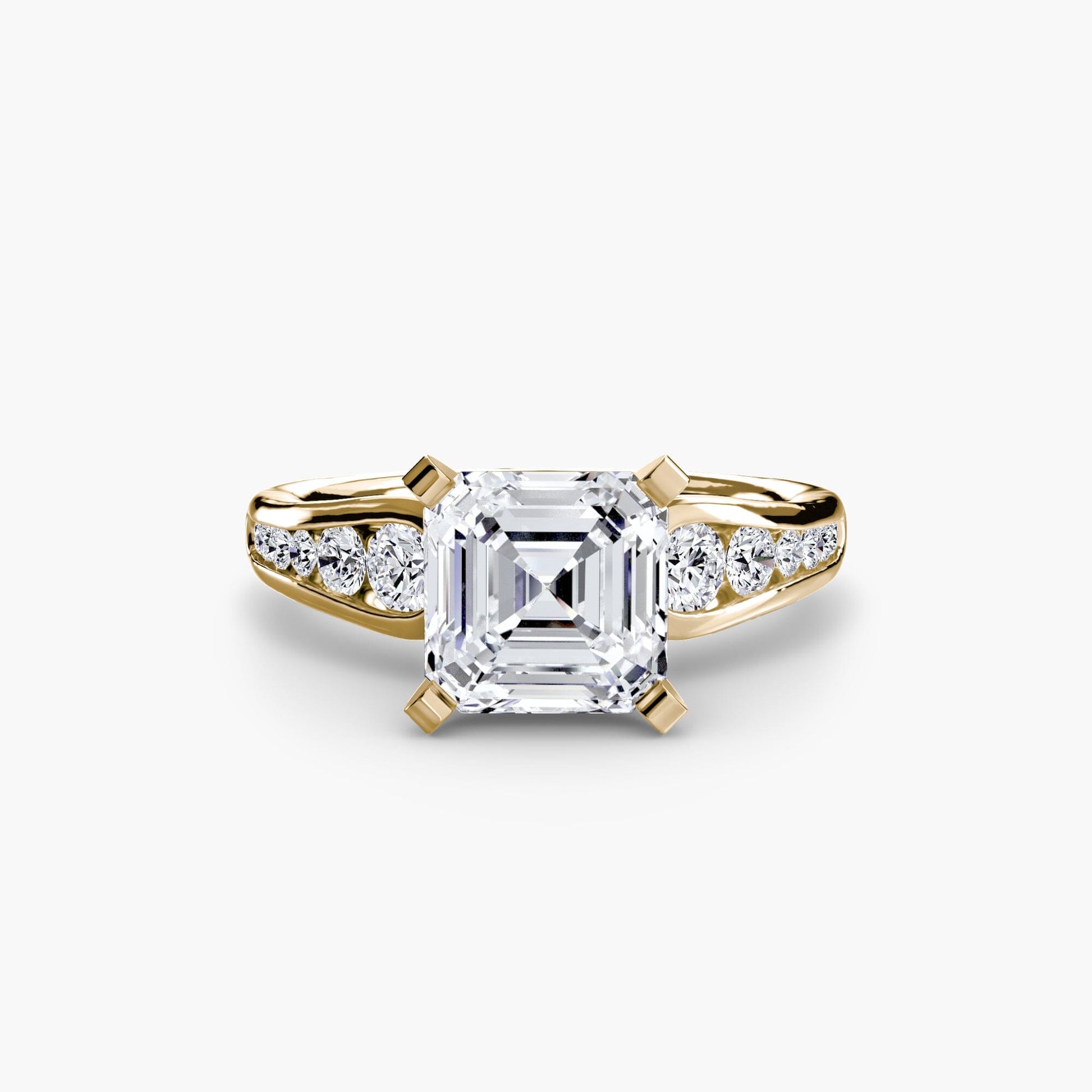 Solitaire with Pavé 2 setting Aces Jewellers 